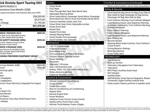 New 2026 Buick Envista Sport Touring w/ Convenience I Package FWD image 43