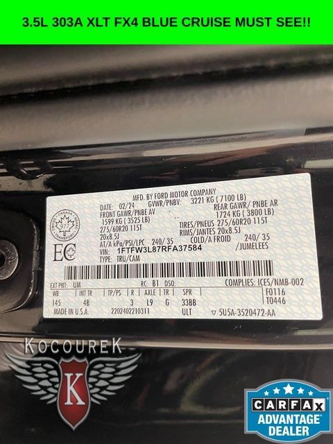 Used 2024 Ford F150 XLT w/ Equipment Group 303A High AWD/4WD image 26