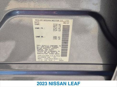 Used 2023 Nissan Leaf SV Plus w/ Protection Package FWD image 27