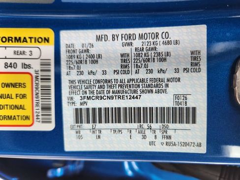 New 2026 Ford Bronco Sport Outer Banks AWD/4WD image 23