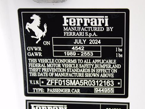 Certified 2024 Ferrari 296 GTS RWD image 52