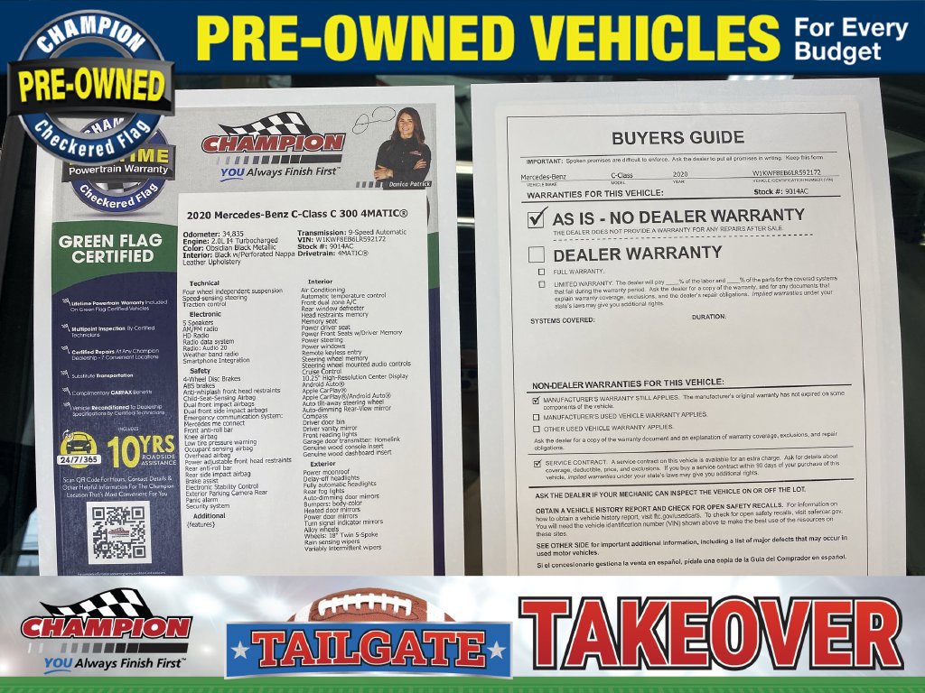 Used 2020 Mercedes-Benz C 300 4MATIC Sedan w/ Premium Package image 43