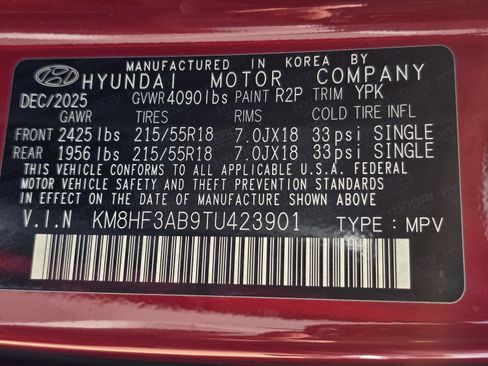 Certified 2026 Hyundai Kona SEL Sport FWD image 32