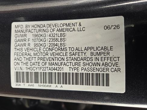 New 2026 Honda Accord LX image 19