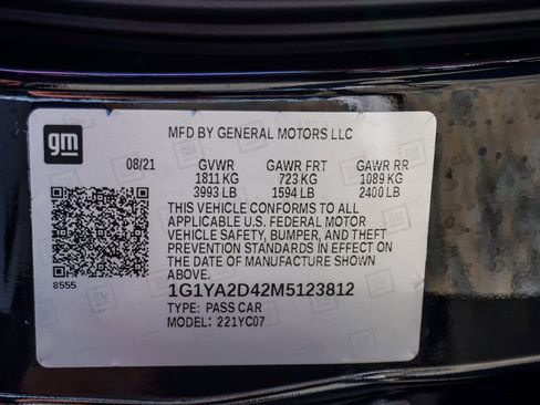 Used 2021 Chevrolet Corvette Stingray Coupe w/ 1LT image 40