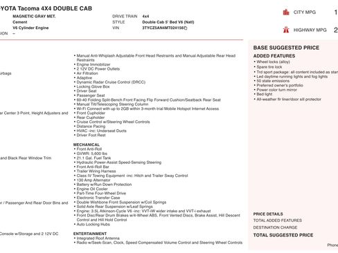 Used 2021 Toyota Tacoma TRD Sport image 5