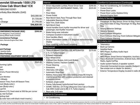 Used 2022 Chevrolet Silverado 1500 Custom w/ Safety Confidence Package AWD/4WD image 2