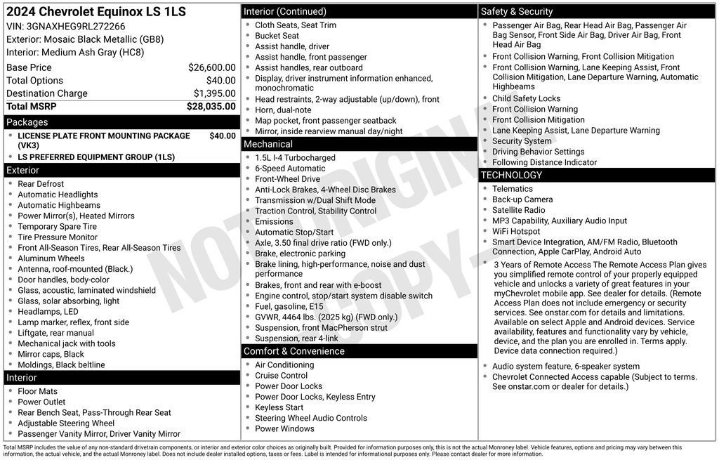 Used 2024 Chevrolet Equinox LS FWD image 5