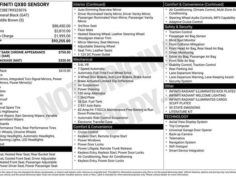 Certified 2024 INFINITI QX80 Sensory image 35
