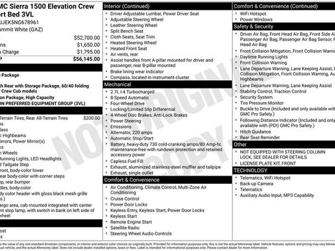 Used 2022 GMC Sierra 1500 Elevation image 1