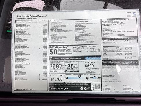 New 2027 BMW 550e xDrive w/ Premium Package AWD/4WD image 21