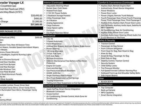 Used 2023 Chrysler Voyager LX FWD image 17
