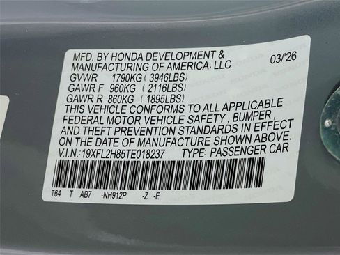 New 2026 Honda Civic Sport image 21