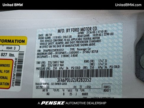 Used 2018 Ford Fusion SE w/ Equipment Group 602A image 15