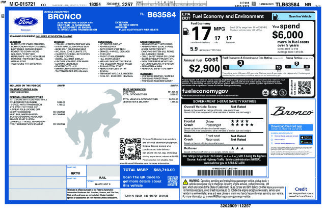 New 2026 Ford Bronco Heritage Edition AWD/4WD image 30