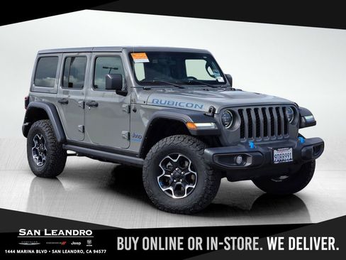 Certified 2023 Jeep Wrangler Unlimited Rubicon 4xe w/ Cold Weather Group image 1