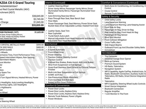 Used 2019 MAZDA CX-5 Grand Touring w/ GT Premium Package FWD image 44
