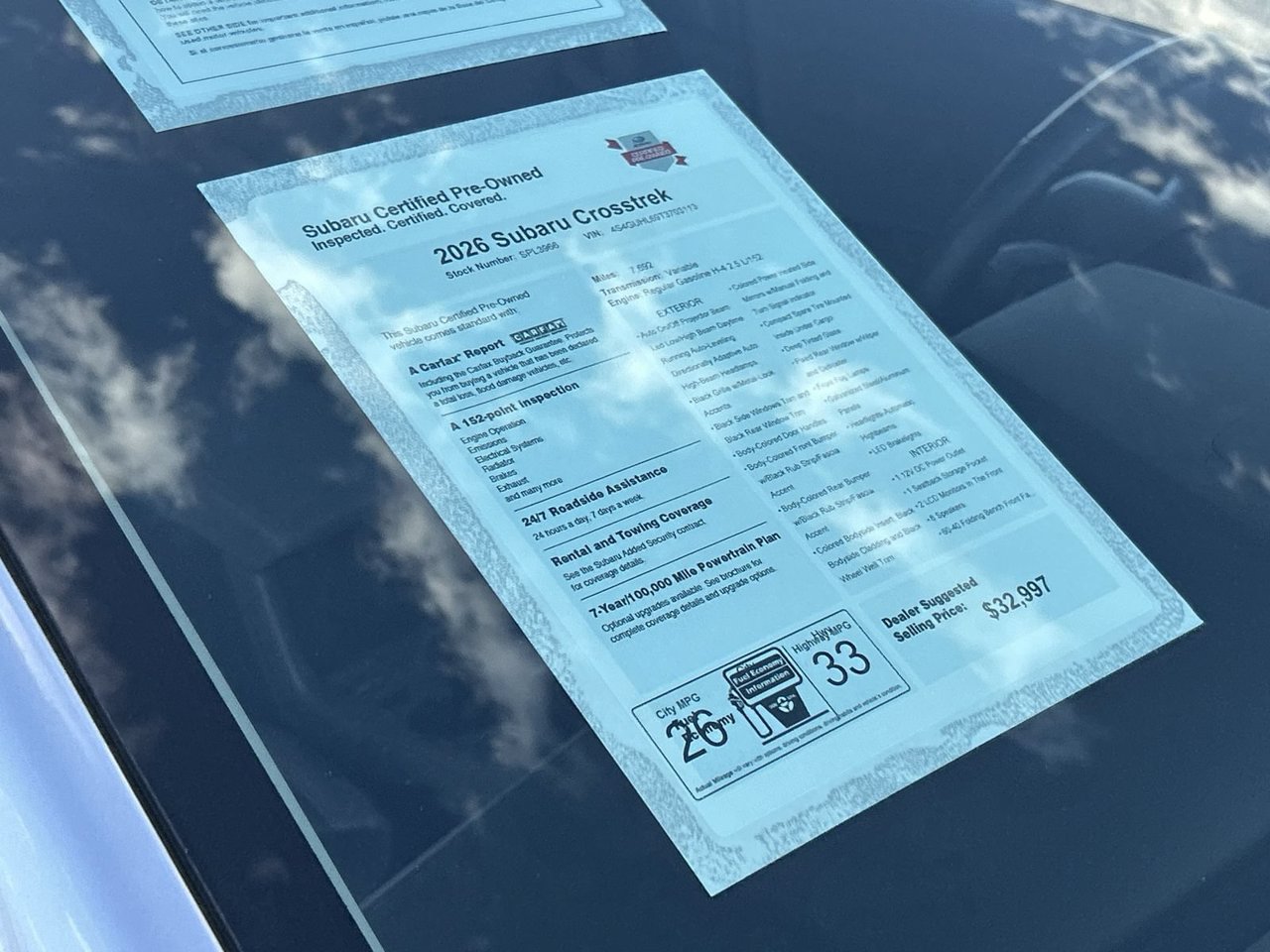 Certified 2026 Subaru Crosstrek 2.5i Limited AWD/4WD image 6