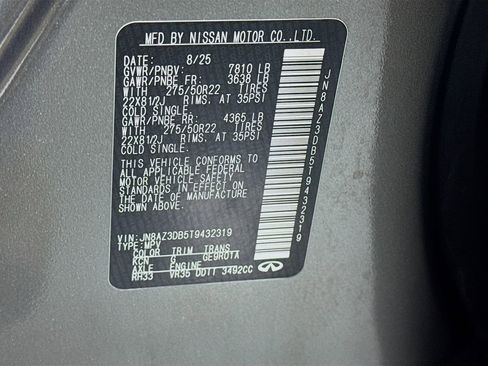 Used 2026 INFINITI QX80 4WD w/ Sport Exterior Package image 44