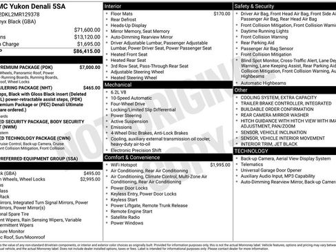 Used 2021 GMC Yukon Denali w/ Denali Premium Package image 13