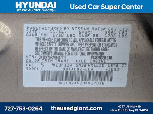 Used 2017 Nissan Versa SV FWD image 31