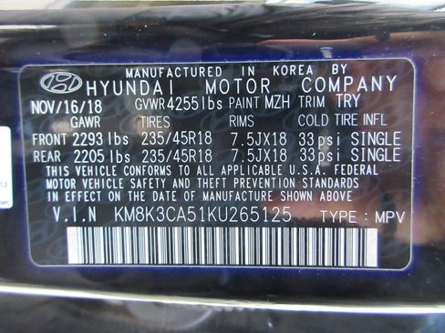 Used 2019 Hyundai Kona Limited AWD/4WD image 53