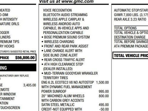 Certified 2022 GMC Sierra 1500 AT4 w/ AT4 Premium Package image 2