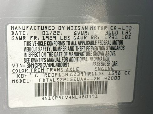 Used 2022 Nissan Kicks SV FWD image 12