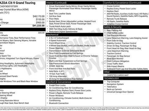 Used 2016 MAZDA CX-9 Grand Touring image 1