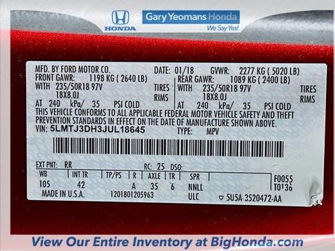 Used 2018 Lincoln MKC Reserve w/ Lincoln MKC Climate Package image 37