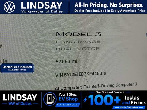 Used 2019 Tesla Model 3 Performance AWD/4WD image 31