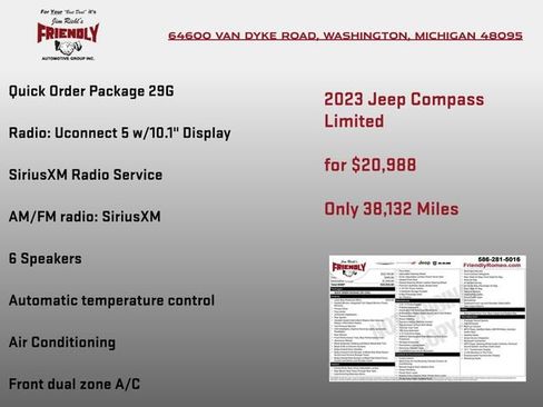 Used 2023 Jeep Compass Limited AWD/4WD image 3