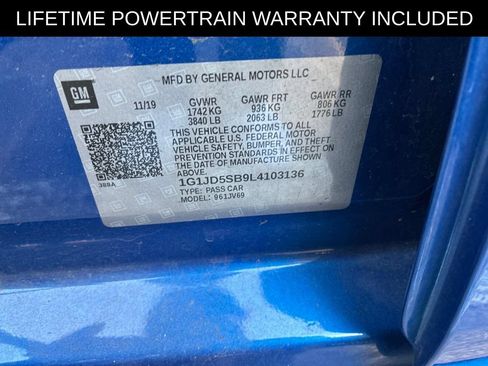 Used 2020 Chevrolet Sonic LT w/ Convenience Package FWD image 11