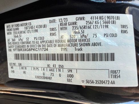 Used 2023 Ford Transit 250 148 High Roof Extended w/ Load Area Protection Package RWD image 40