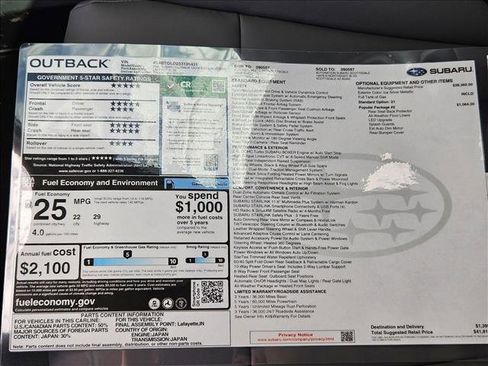Certified 2025 Subaru Outback Onyx Edition XT w/ Popular Package #2 image 17