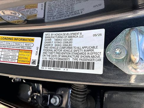 Certified 2025 Honda Accord LX image 14