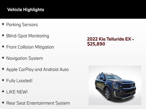 Used 2022 Kia Telluride EX FWD image 65