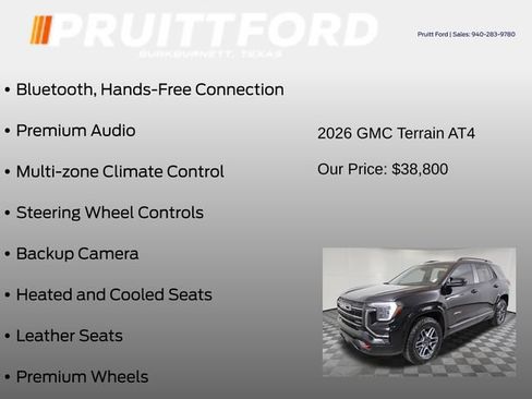 Used 2026 GMC Terrain AT4 w/ Convenience Package III AWD/4WD image 19