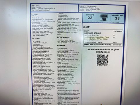 Used 2019 Honda Civic Type R image 25