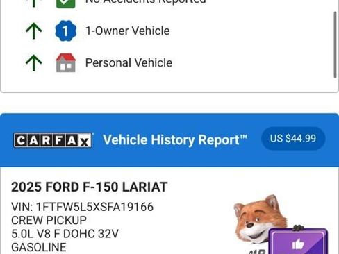 Used 2025 Ford F150 Lariat w/ Equipment Group 502A High image 4