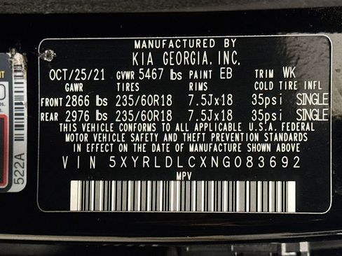 Used 2022 Kia Sorento S w/ Panoramic Sunroof Package image 42