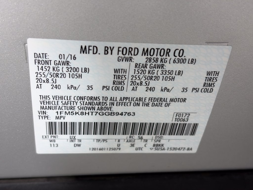 Used 2016 Ford Explorer Platinum AWD/4WD image 9