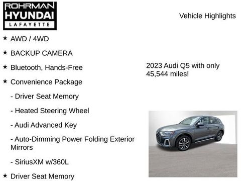 Used 2023 Audi Q5 2.0T Premium w/ Convenience Package AWD/4WD image 8