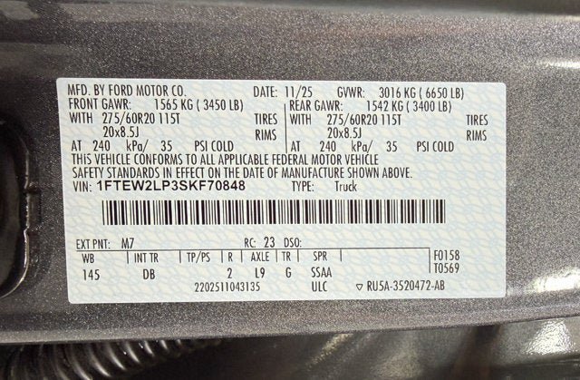 Used 2025 Ford F150 STX w/ Equipment Group 200A AWD/4WD image 13