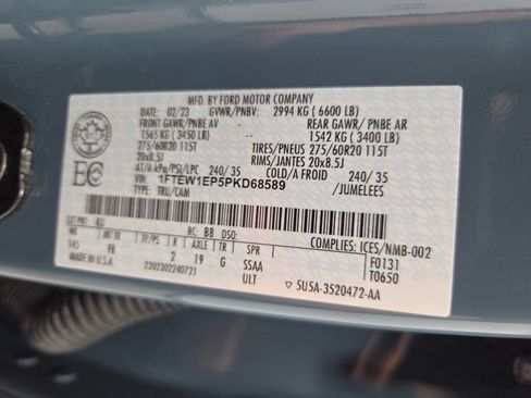 Used 2023 Ford F150 XLT w/ Equipment Group 302A High AWD/4WD image 59