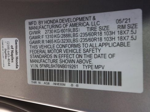 Used 2022 Honda Odyssey EX-L image 28