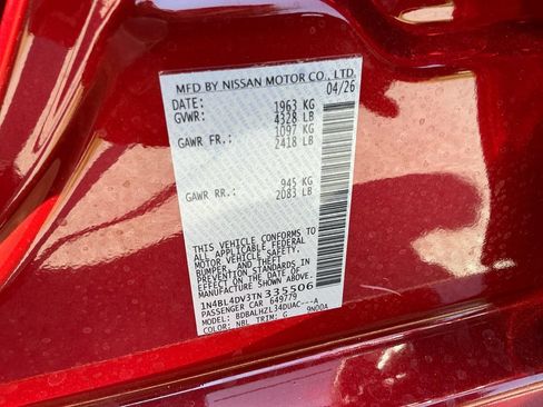 New 2026 Nissan Altima 2.5 SV w/ SV Special Edition Package FWD image 30