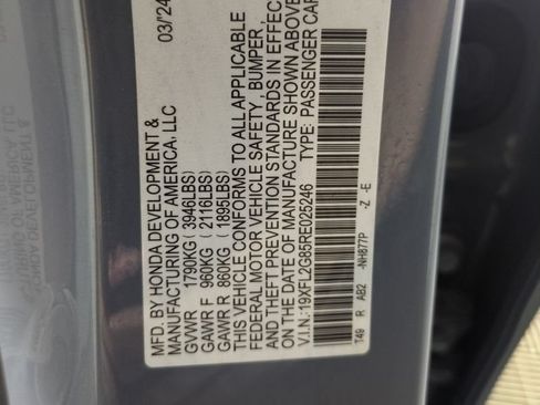 Certified 2024 Honda Civic Sport image 28