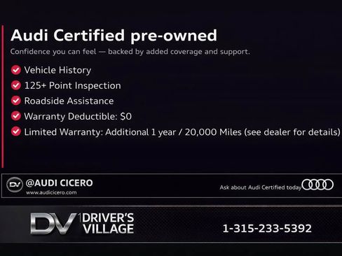 Certified 2025 Audi A5 2.0T Premium w/ Premium Plus AWD/4WD image 2