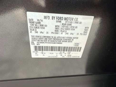 Used 2017 Ford Explorer Limited w/ Equipment Group 301A image 13